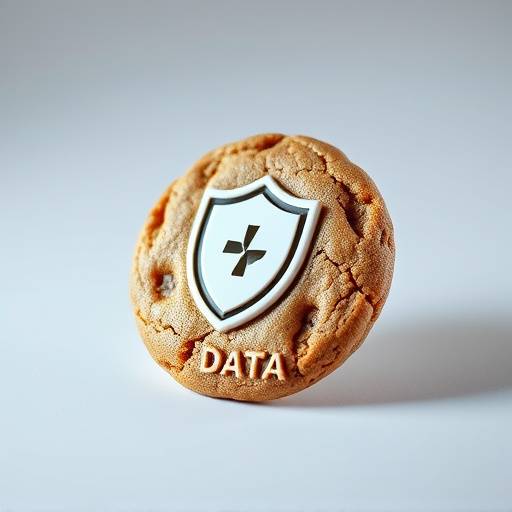 Cookies Policy Icon: A cookie with a shield, symbolizing data protection.