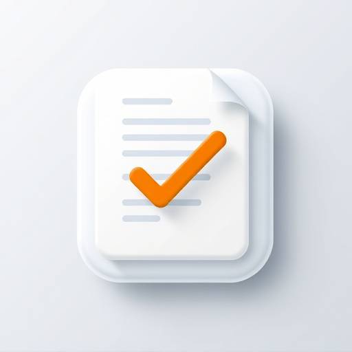 Terms and Conditions Icon: A document with a checkmark signifying agreement